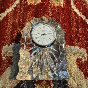 Waterford Crystal Quartz Desk Clock Unisex